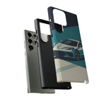 Retro Teal Sports Car C8 phone case | Tough Cases