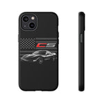 Black C5 Phone Case American Sports Car Tough Cover Gift