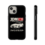 R34 Skyline GT-R JDM Rising Sun Tough Phone Case Cover Gift
