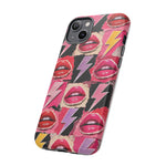 Pop Art Lips and Lightning Bolt Phone Case