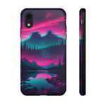 2 Rounds Canada Retina Artwork Vaporwave Phone Case – Landscape Aesthetic