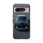1969 Camaro SS Black Overhead Tough Phone Case Cover Gift Art