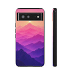 Pastel Mountain Haze Vaporwave Art Tough Phone Case