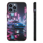 Skyline GT-R Tokyo Rain JDM Night Art Tough Phone Case