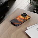 Orange Corvette C3 Stingray Sunset Palms Phone Case