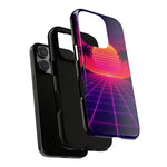 Classic Grid Sunset Vaporwave Art Tough Phone Case