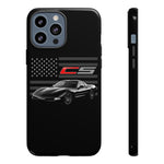 Black C5 Phone Case American Sports Car Tough Cover Gift