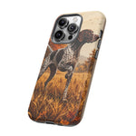 German Shorthaired Pointer Pointing Art Tough Phone Case