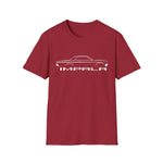 1963 Impala Bubble Top Outline Silhouette Classic Car T-Shirt Line Art Emblem Fan Gift