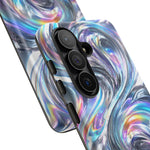 Chrome Metallic Swirl  Art Tough Phone Case
