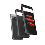 1969 Camaro SS Orange Triple View Muscle Car Tough Phone Case