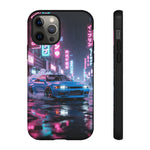 Skyline GT-R Tokyo Rain JDM Night Art Tough Phone Case