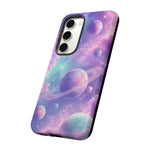 Pastel Galaxy Planet Vaporwave Art Tough Phone Case