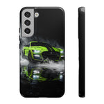 Lime Green 2022 GT500 Phone Case, Smoke Studio Reflection Cover