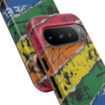 Rainbow Grunge Ripped Stripes phone case | Tough Cases