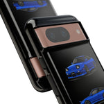 Blue 180SX JDM Sports Car Phone Case Tough Multi View