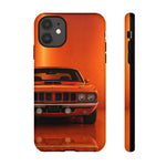 Orange Cuda Phone Case, 71 Classic Muscle Car Tough Cover