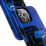 Blue Mustang Art Phone Case, GT500 American Muscle Car Tough Cover for Men