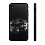 Black Sports Car Illustration 2023 Challenger SRT phone case | Car Drift Reflection