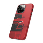 Red Camaro Phone Case, ZL1 American Muscle Car Tough Cover for Men, Gift