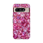 Pink Heart Gem Pattern phone case | Tough Case