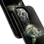 Snook Fishing Phone Case, Saltwater Portrait Black Cover, Gift