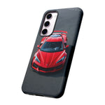 Red C8 Z06 Track Wing Tough Phone Case Cover Gift Art