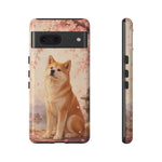 Akita Cherry Blossom Phone Case Sakura Dog Lover Gift