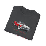 1959 Fairlane 500 Vintage Car T-Shirt | Classic Red 1950s Automobile Tee