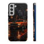 Challenger RT Phone Case, Rainy City Night Muscle Car Tough Cover