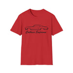1969 Cutlass Black Outline Silhouette Emblem Classic Car T-Shirt Fan Gift