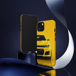 Yellow Camaro Phone Case, ZL1 American Muscle Car Tough Cover for Chevy Owners