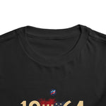 1964 GTO Toddler T-Shirt – USA Flag Classic Muscle Car Kids Tee