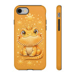 Bearded Dragon Kawaii Crown Art Tough Phone Case