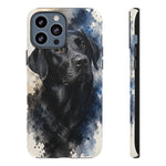 Black Lab Watercolor Art Tough Phone Case - Dog Portrait