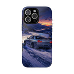 R34 GTR Skyline Snow Country Drift JDM Tough Phone Case
