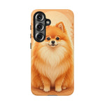 Pomeranian Tiny Fox Fluffy Art Tough Phone Case