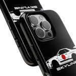 R34 Skyline Japanese Flag Race Car Phone Case | JDM GT-R Tough Cover