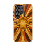Gold Starburst 70s Retro Art Tough Phone Case