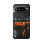 Orange C6 Neon Car Meet Tough Phone Case
