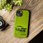Green Cuda Muscle Car phone case for Gear Heads