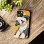 Sheepdog Hair Flip Phone Case Funny Dog Lover Gift