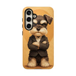 Schnauzer Mustache Boss Phone Case Funny Dog Lover Gift
