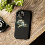 Snook Fishing Phone Case, Saltwater Portrait Black Cover, Gift