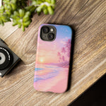 Pastel Beach Sunset Haze Vaporwave Art Tough Phone Case