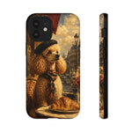 Poodle in Beret Phone Case | Vintage Paris Café Illustration