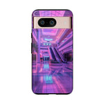 Empty Mall Escalator Vaporwave Art Tough Phone Case