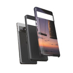 Temple Bell Sunset Phone Case Japan Zen Tough Case