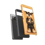Schnauzer Mustache Boss Phone Case Funny Dog Lover Gift