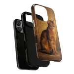 Abyssinian Warm Ticked Portrait Art Tough Phone Case